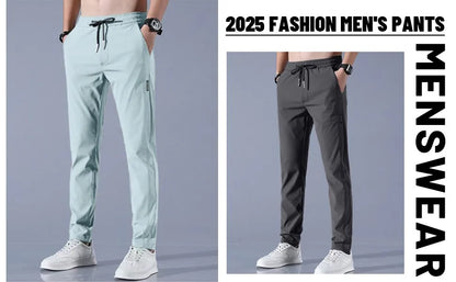 Men's Ice Silk Fast-Dry Stretch Casual Pants
