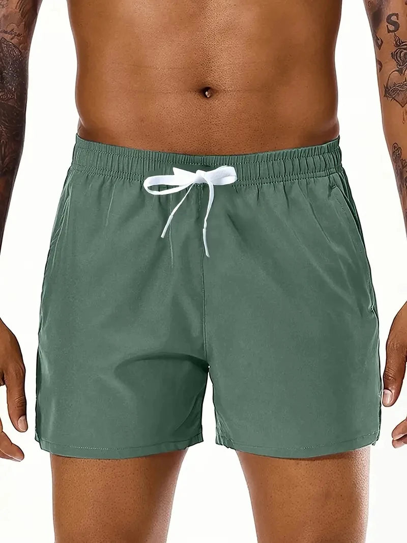 Men's Elastic Waist Sports Shorts - Comfortable & Stylish for Summer Adventures