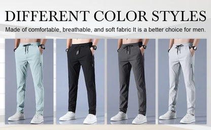 Men's Ice Silk Fast-Dry Stretch Casual Pants