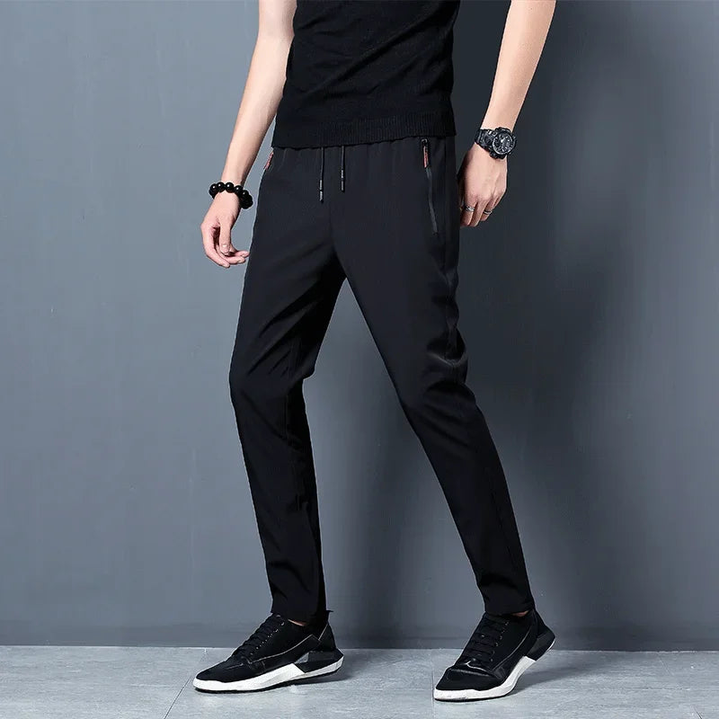 Men's Slim-Fit Elastic Waist Jogger Pants