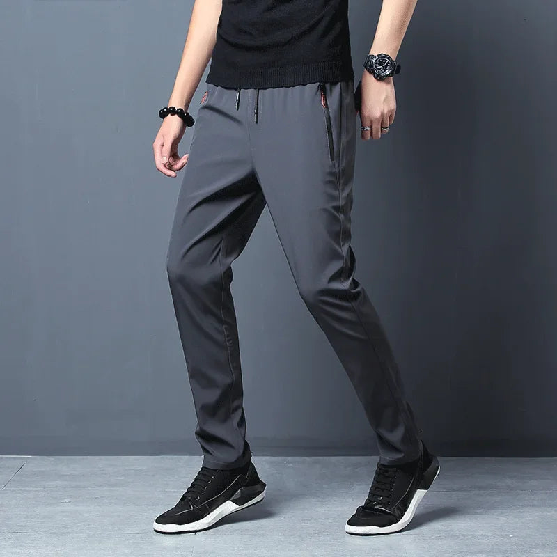 Men's Slim-Fit Elastic Waist Jogger Pants