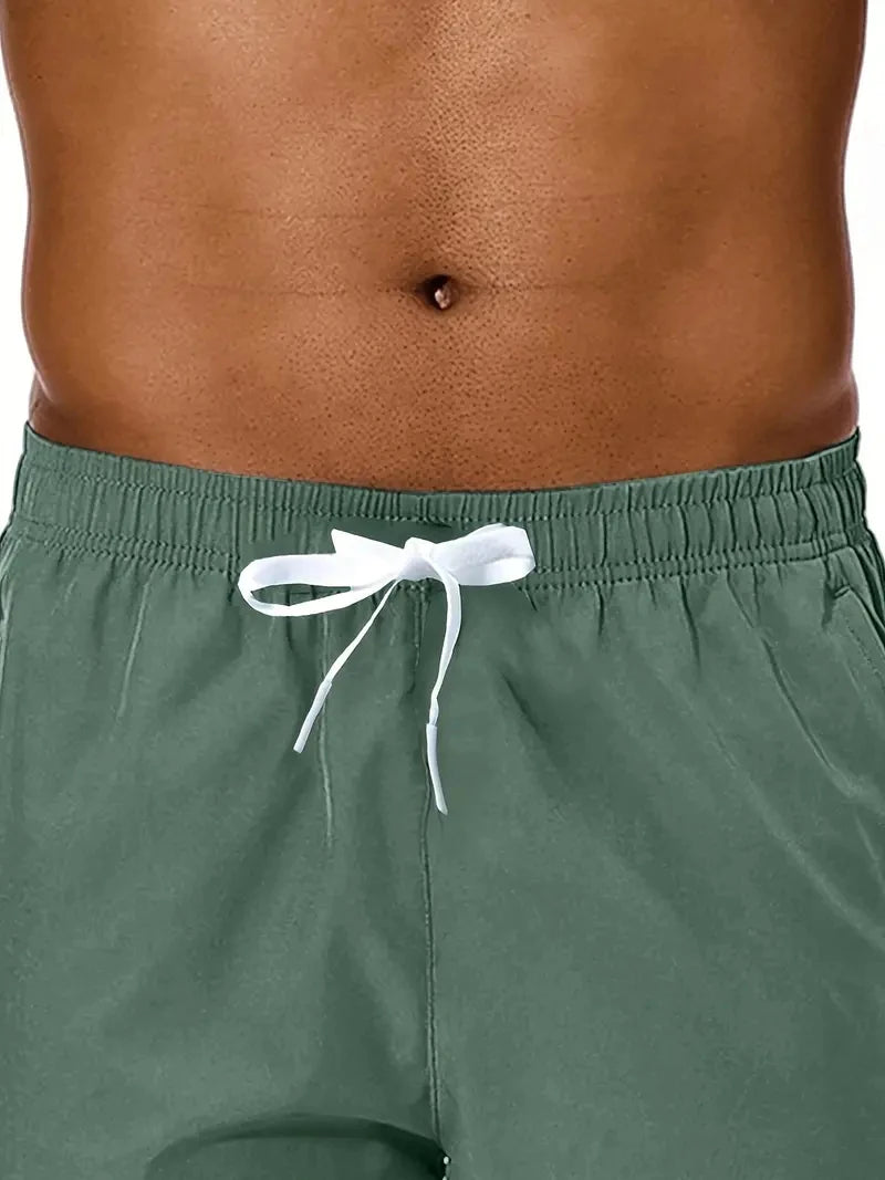 Men's Elastic Waist Sports Shorts - Comfortable & Stylish for Summer Adventures
