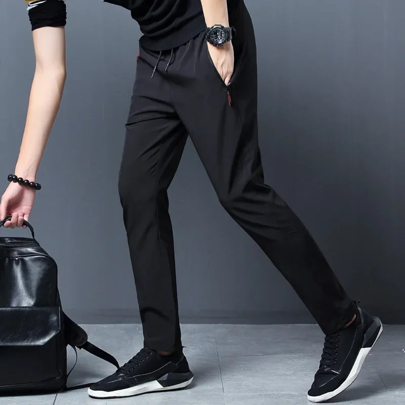 Men's Slim-Fit Elastic Waist Jogger Pants