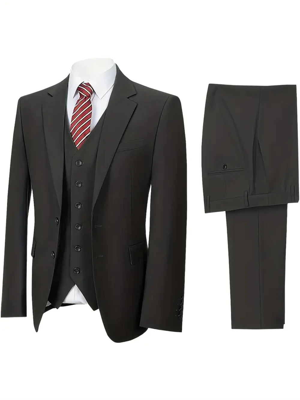 Men's 3-Piece Slim Fit Business & Wedding Suit