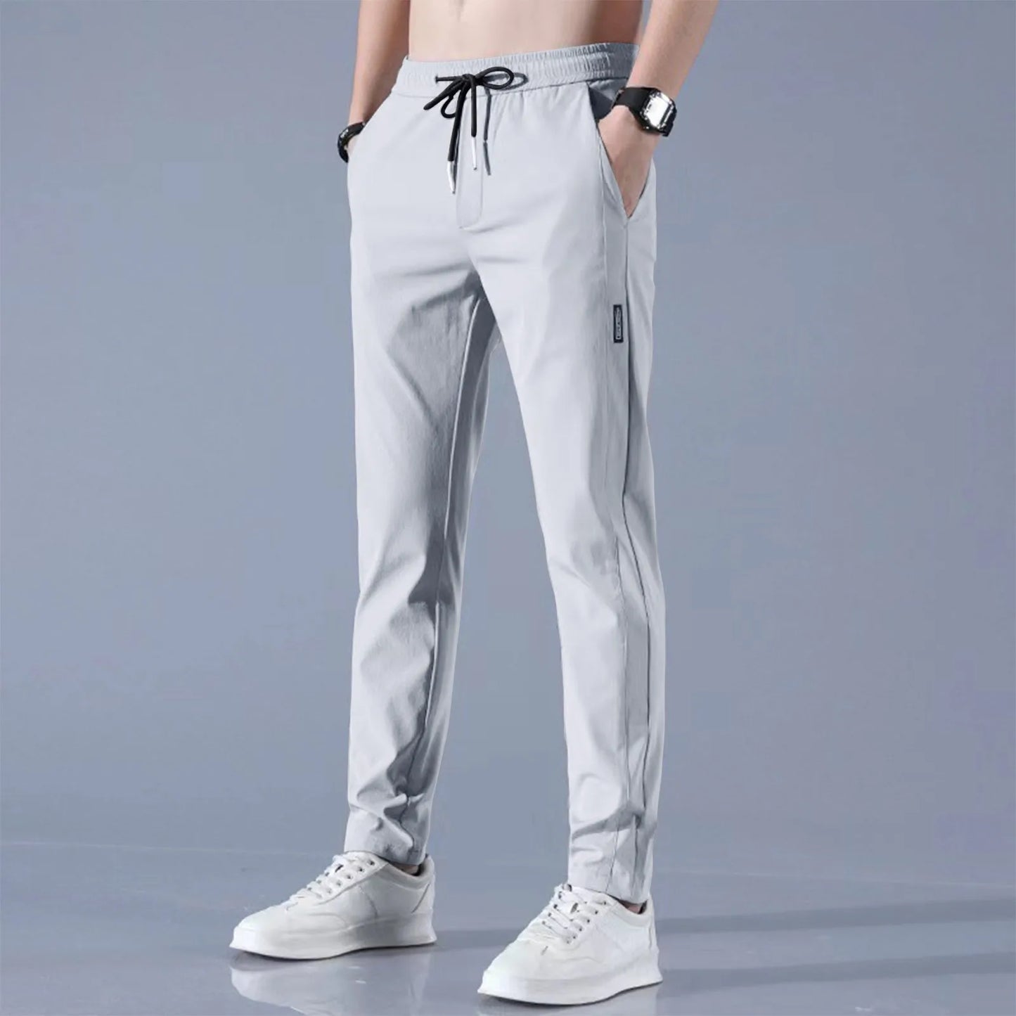 Men's Ice Silk Fast-Dry Stretch Casual Pants