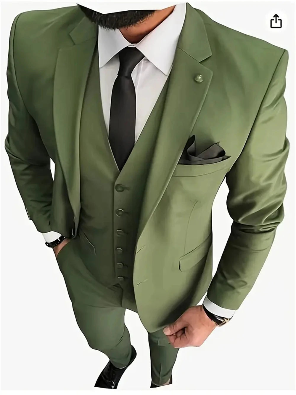 Men's 3-Piece Slim Fit Business & Wedding Suit