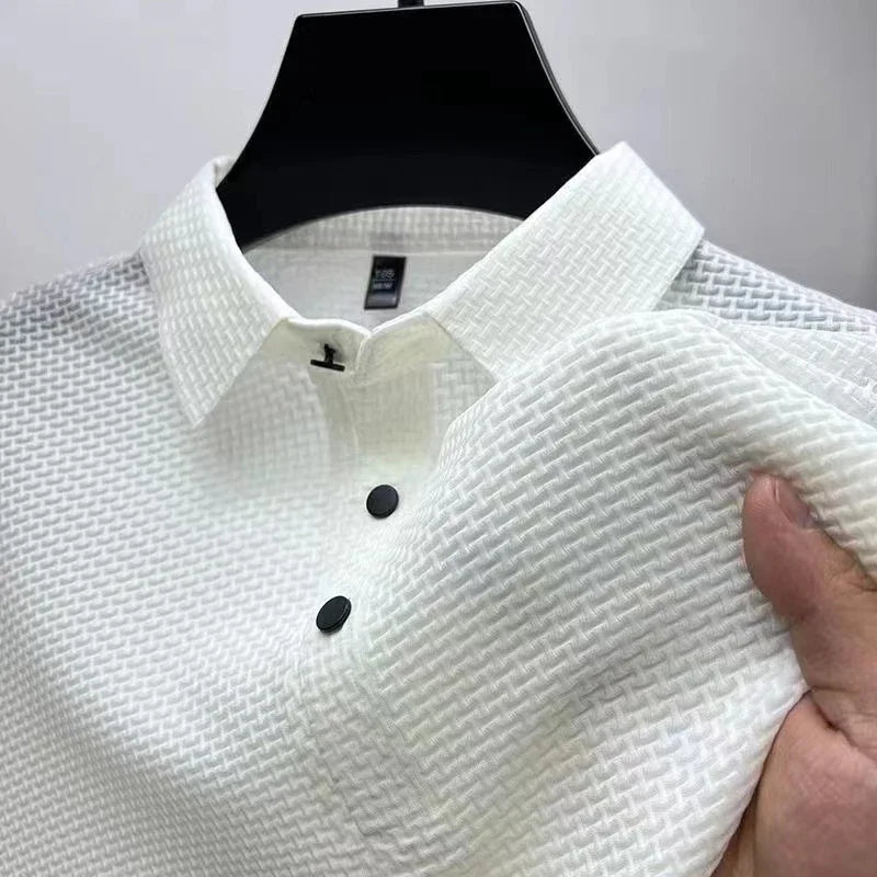 Men's Summer Polo Shirt - Elevate Your Casual Look with Breathable Comfort