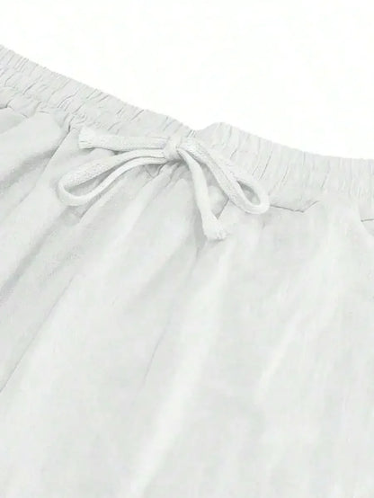 Men's Linen Wide Leg Pants — Breathable All-Season