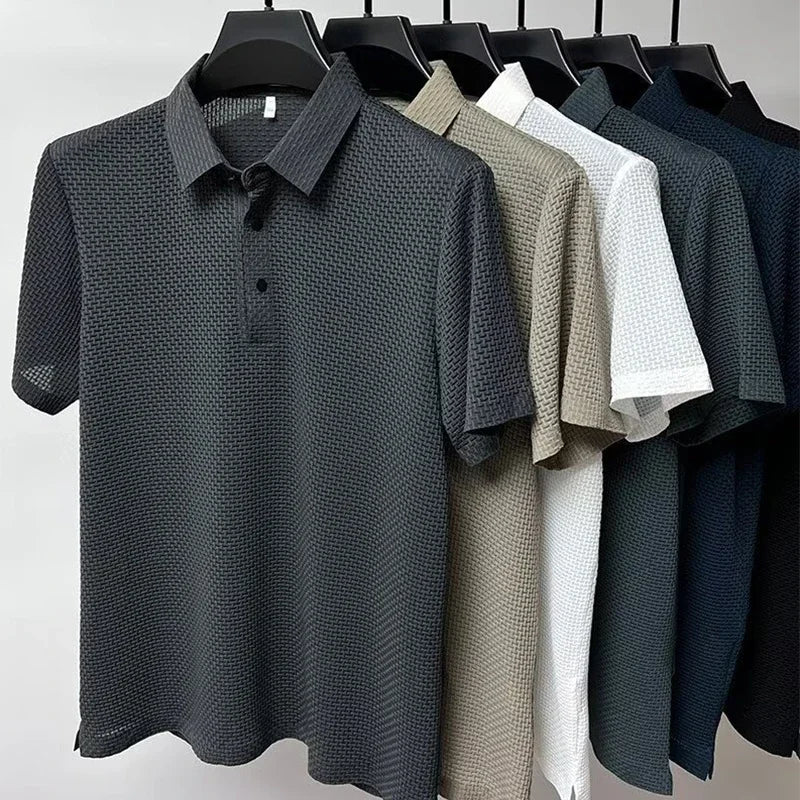 Men's Summer Polo Shirt - Elevate Your Casual Look with Breathable Comfort