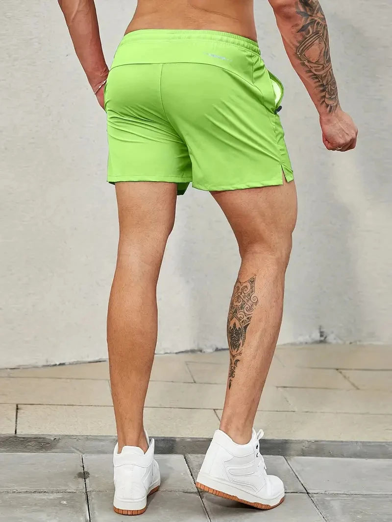 Men's Elastic Waist Sports Shorts - Comfortable & Stylish for Summer Adventures