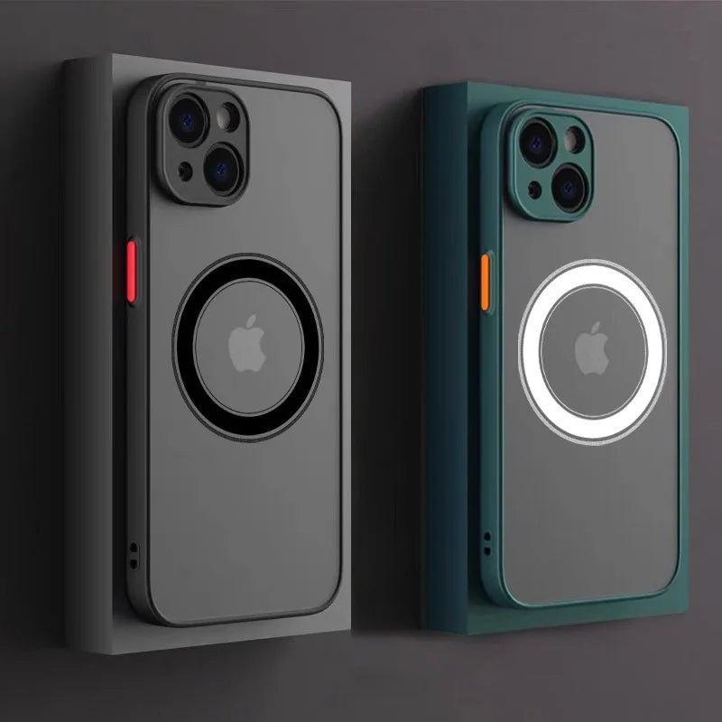 MagSafe Armor Matte iPhone Case - Dual-Layer Drop Protection