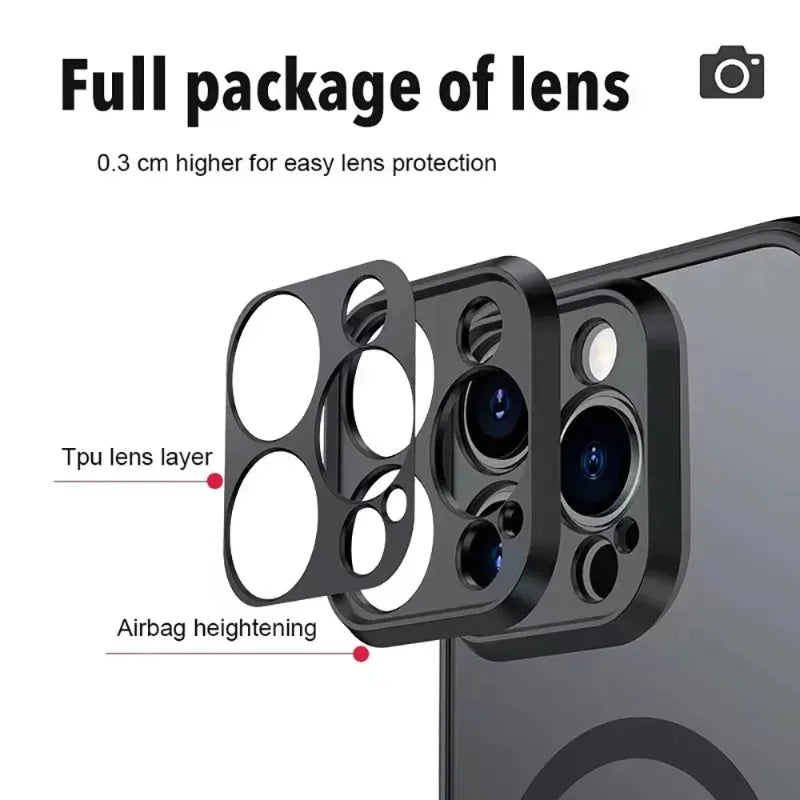 MagSafe Armor Matte iPhone Case - Dual-Layer Drop Protection