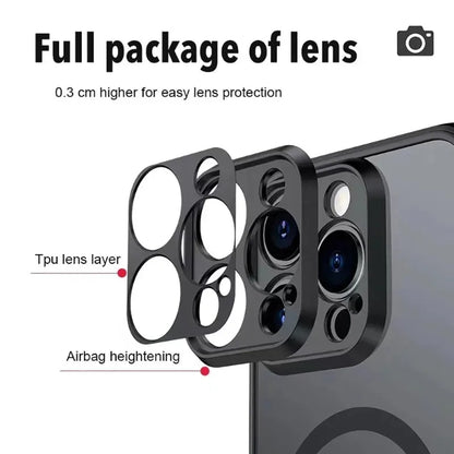 MagSafe Armor Matte iPhone Case - Dual-Layer Drop Protection
