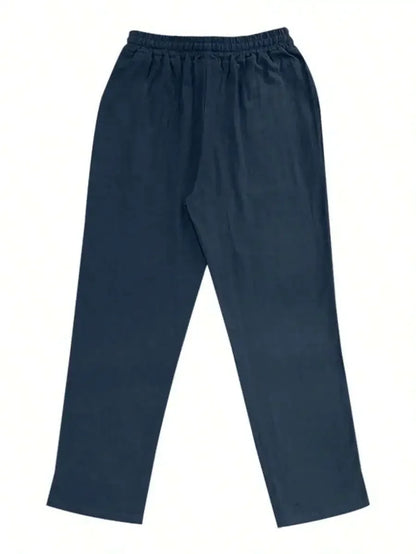 Men's Linen Wide Leg Pants — Breathable All-Season