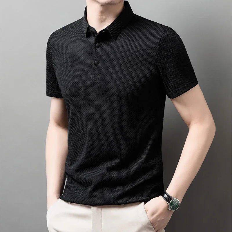 Men's Summer Polo Shirt - Elevate Your Casual Look with Breathable Comfort
