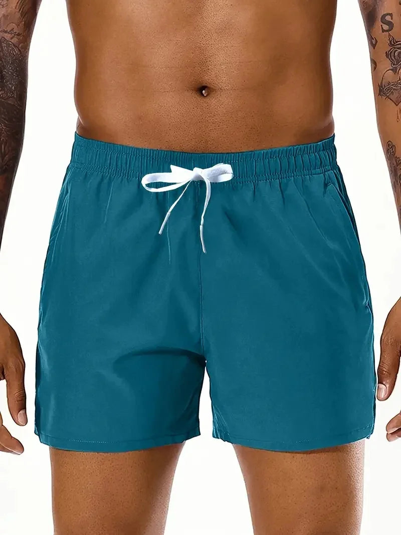 Men's Elastic Waist Sports Shorts - Comfortable & Stylish for Summer Adventures