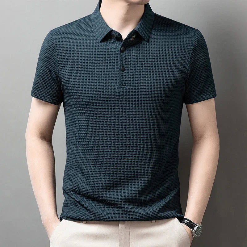 Men's Summer Polo Shirt - Elevate Your Casual Look with Breathable Comfort