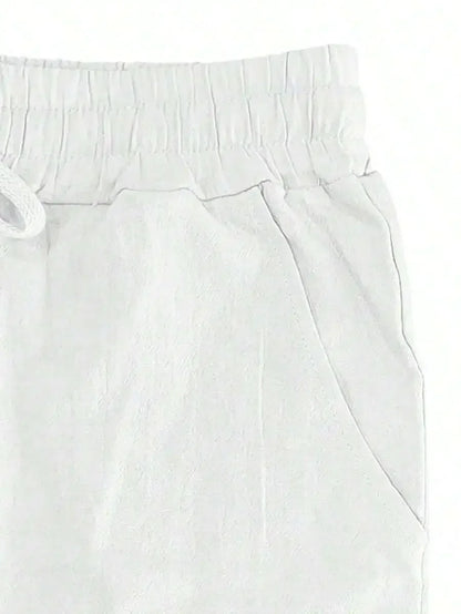 Men's Linen Wide Leg Pants — Breathable All-Season