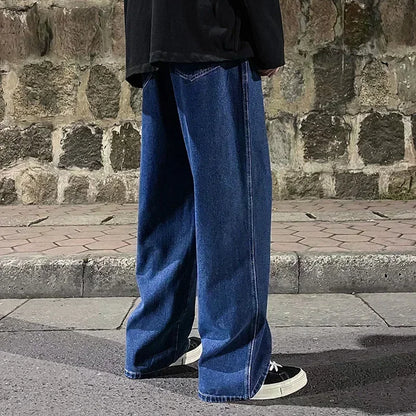 Men's Korean Streetwear Wide Leg Jeans
