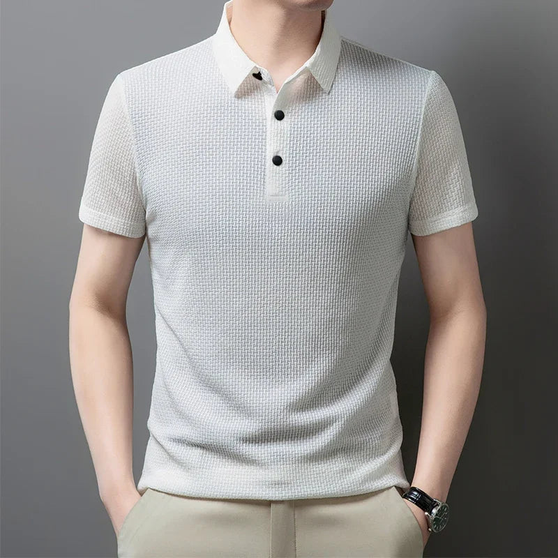 Men's Summer Polo Shirt - Elevate Your Casual Look with Breathable Comfort
