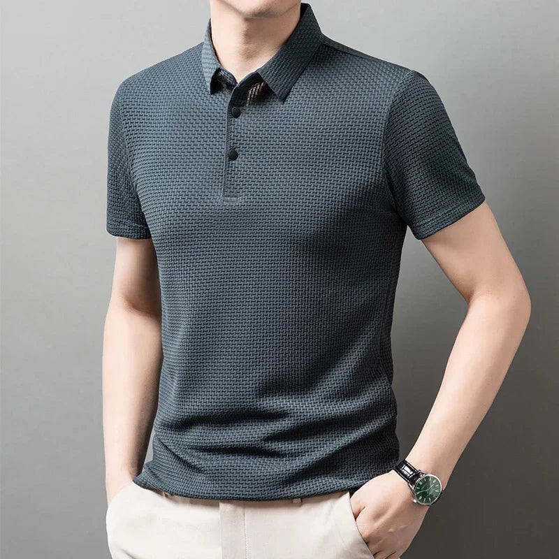 Men's Summer Polo Shirt - Elevate Your Casual Look with Breathable Comfort