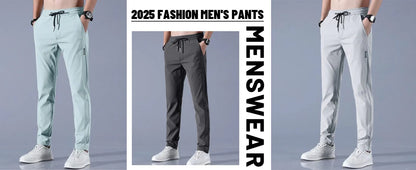 Men's Ice Silk Fast-Dry Stretch Casual Pants
