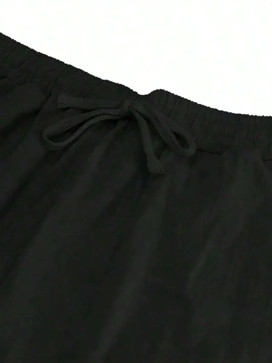 Men's Linen Wide Leg Pants — Breathable All-Season