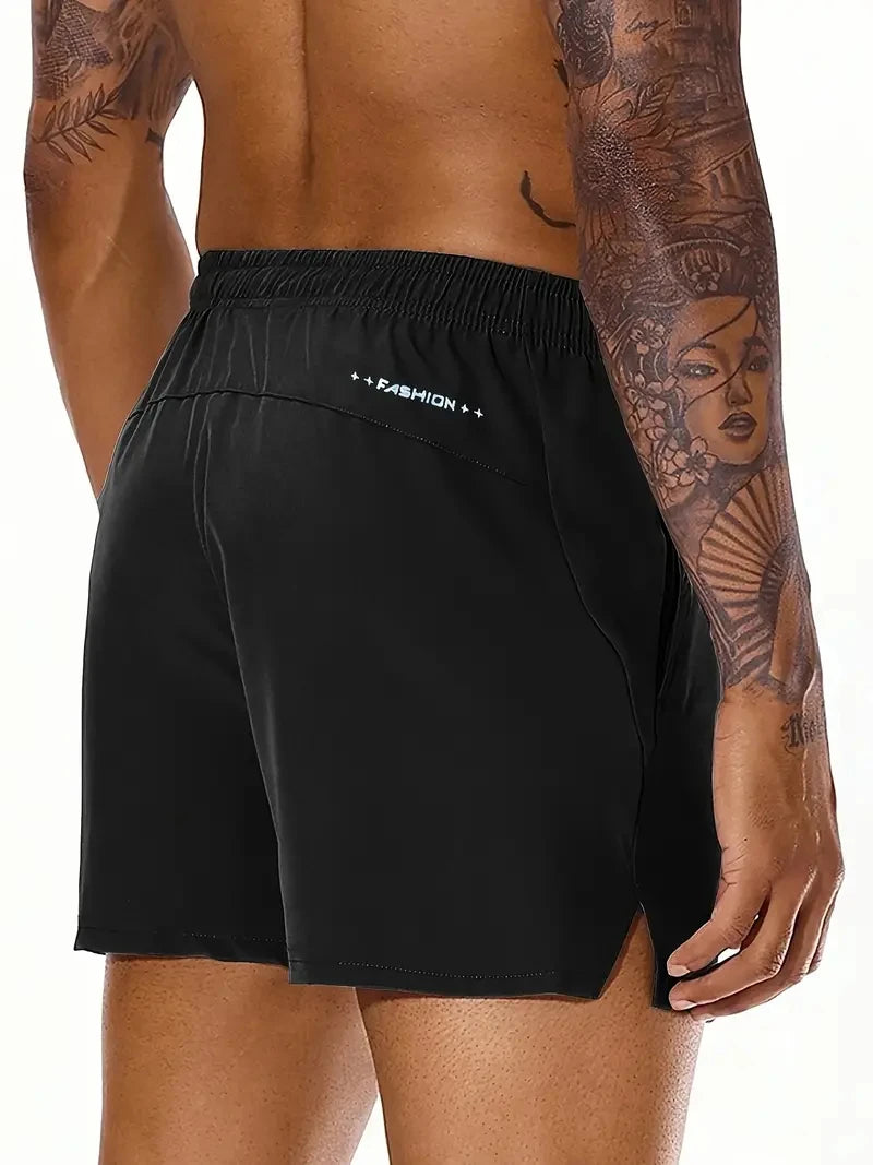 Men's Elastic Waist Sports Shorts - Comfortable & Stylish for Summer Adventures