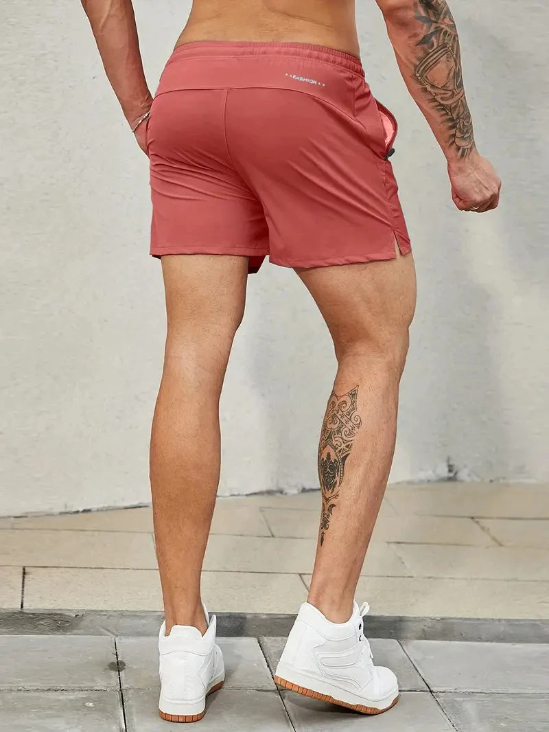 Men's Elastic Waist Sports Shorts - Comfortable & Stylish for Summer Adventures
