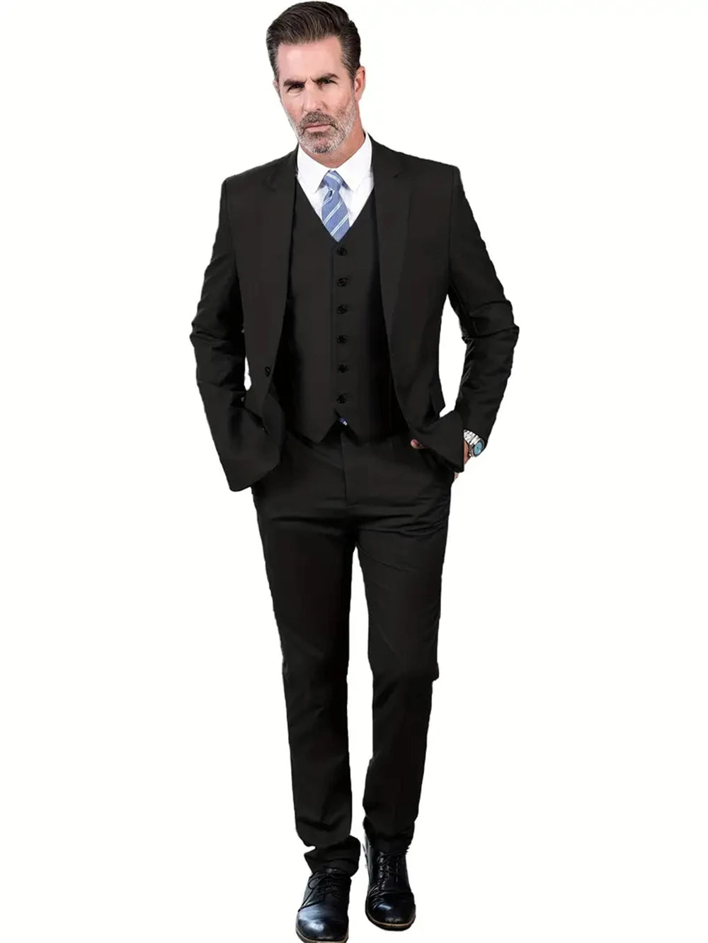 Men's 3-Piece Slim Fit Business & Wedding Suit