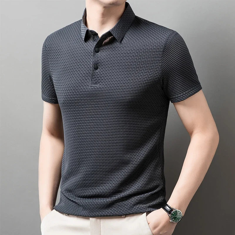 Men's Summer Polo Shirt - Elevate Your Casual Look with Breathable Comfort