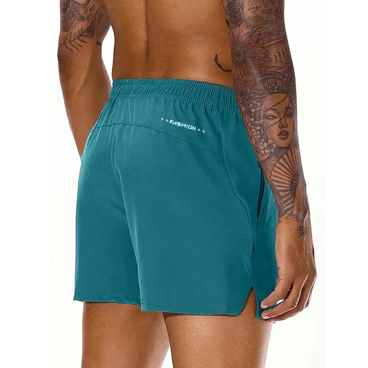 Men's Elastic Waist Sports Shorts - Comfortable & Stylish for Summer Adventures