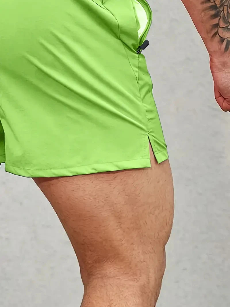 Men's Elastic Waist Sports Shorts - Comfortable & Stylish for Summer Adventures