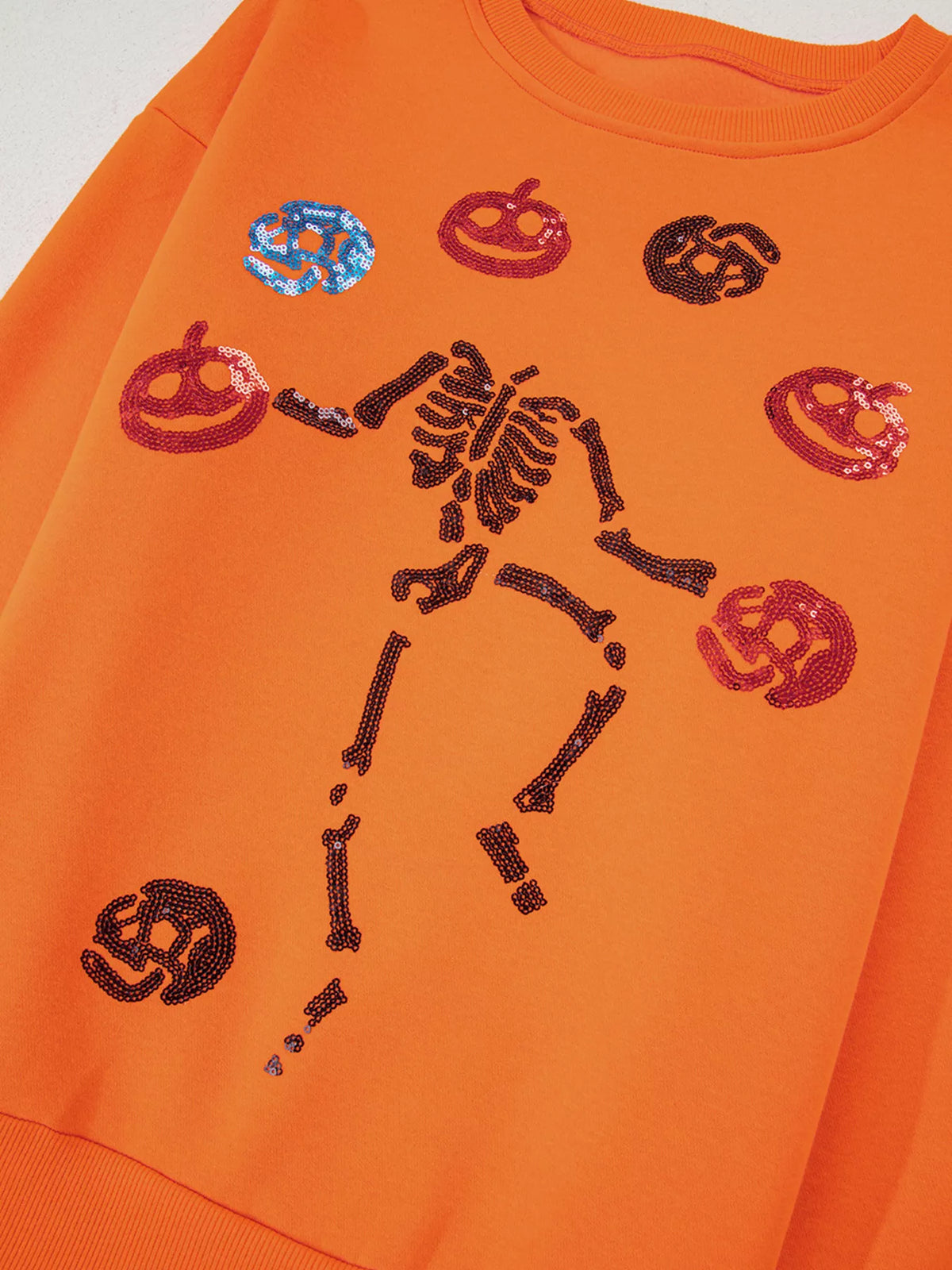 Dancing Critters Sequin Halloween Crewneck Sweatshirt