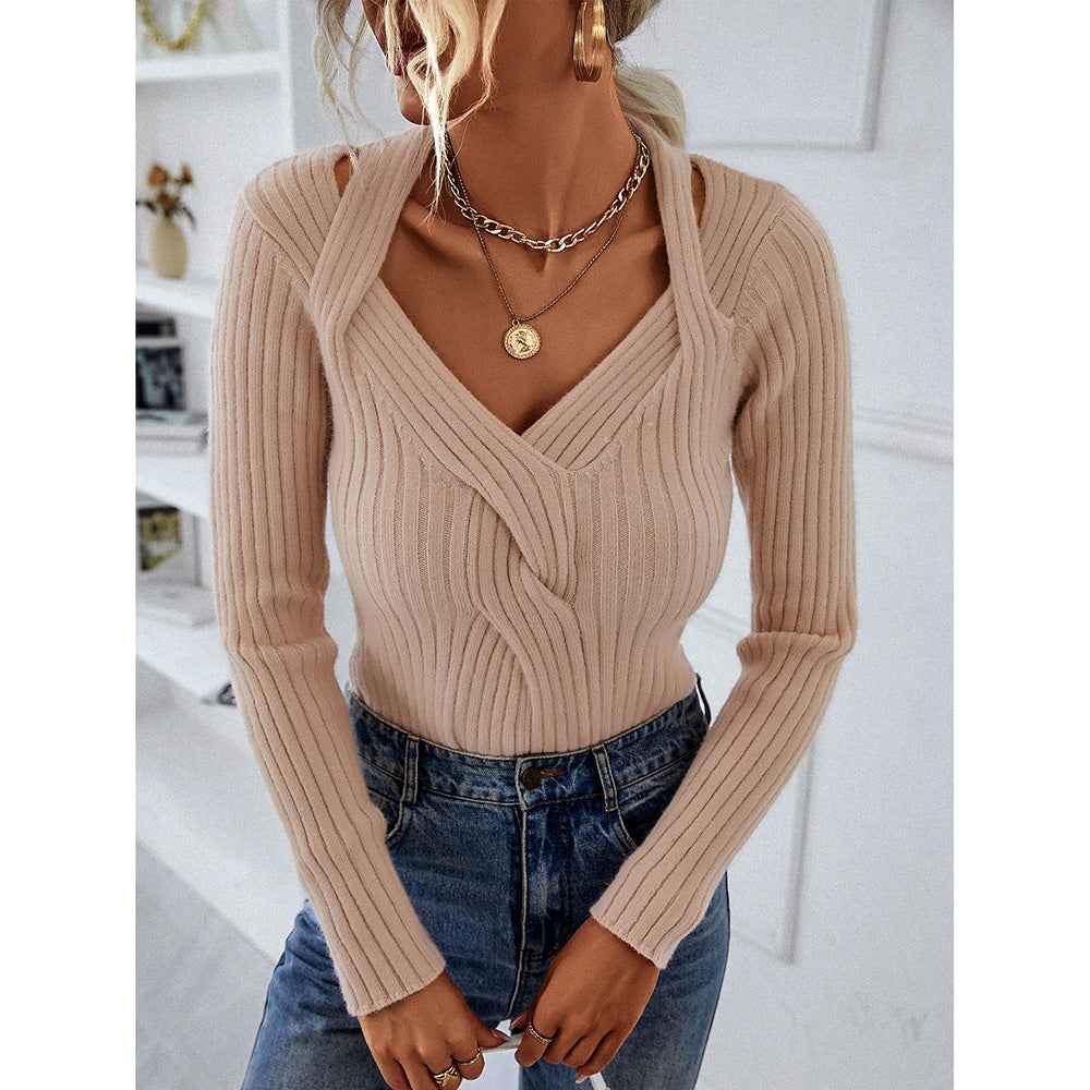 Early Spring Long-sleeved Thin Sweater Female