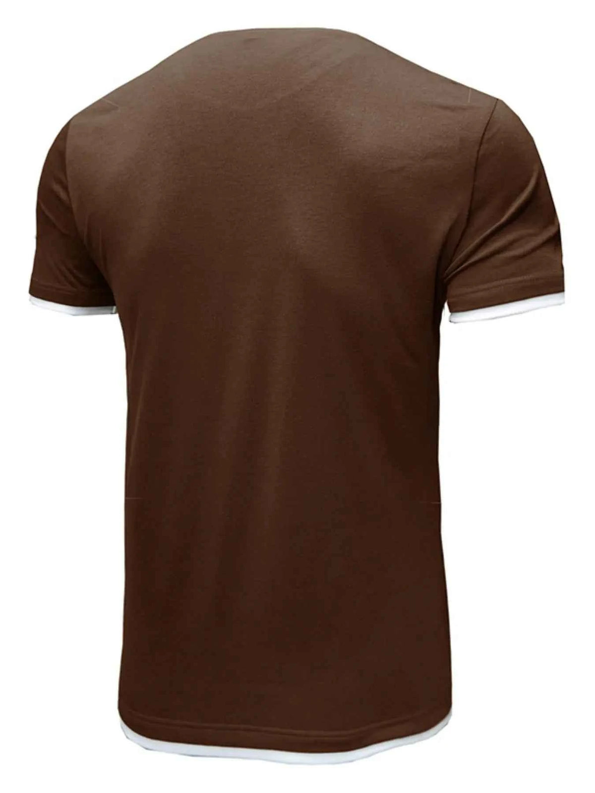 Men‘s Classic Contrast Trim Crew Neck T-Shirt