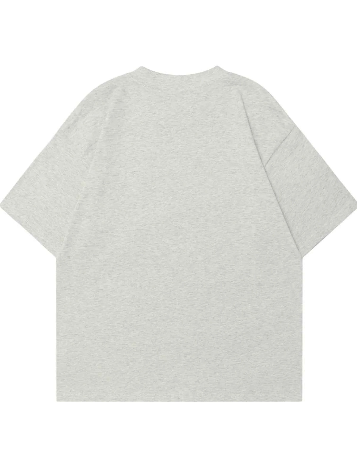 Men's Letter Round Neck Oversized T-Shirt