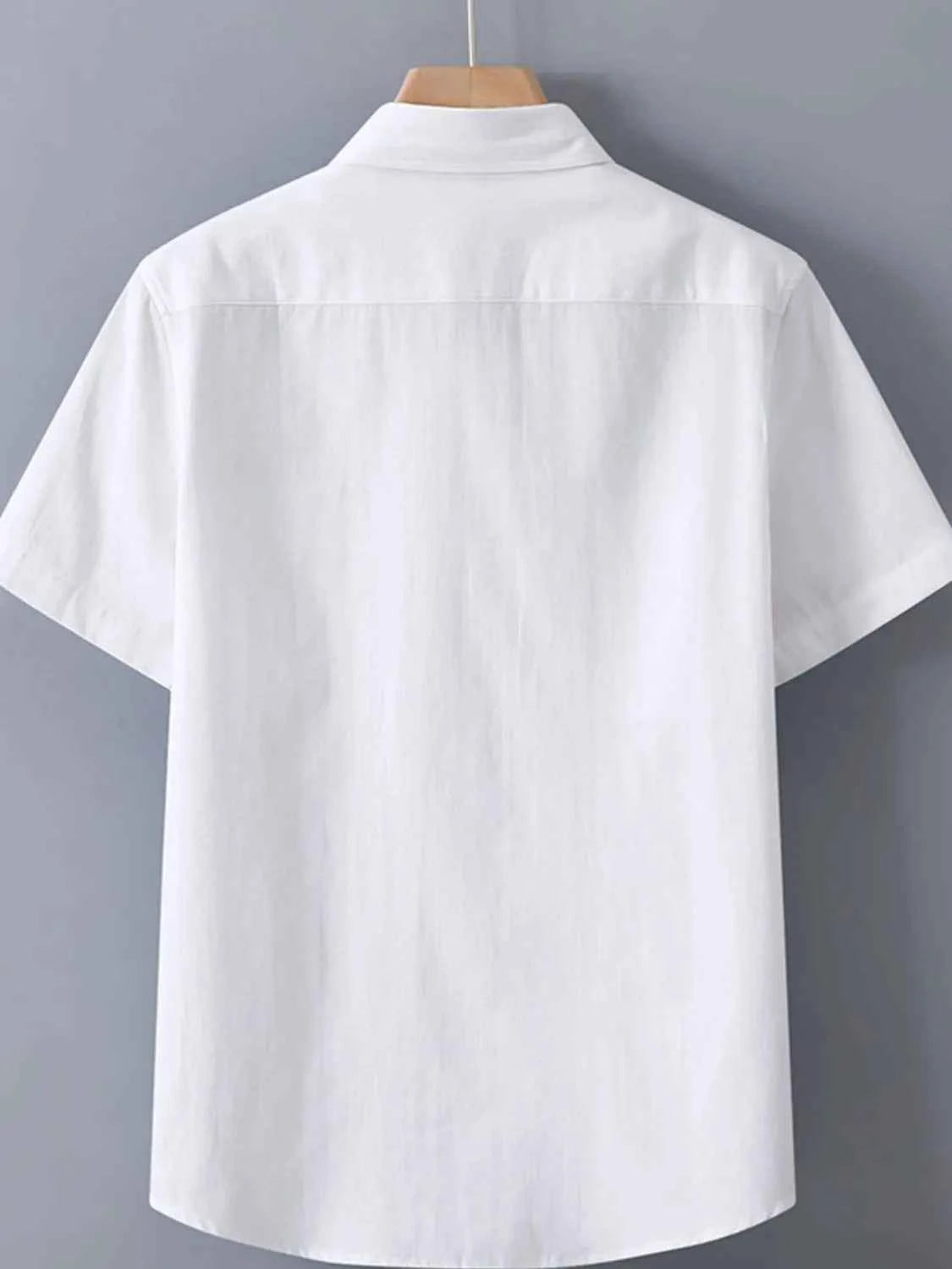 Men's Plus Size Button Up Short Sleeve Shirt