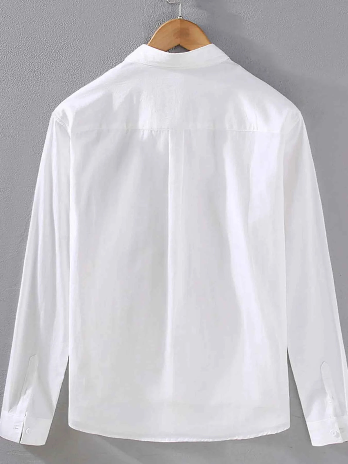 Men's Plus Size Striped Button Up Long Sleeve Shirt