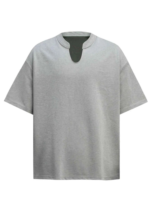 Men's Lightweight Breathable Notched T-Shirt