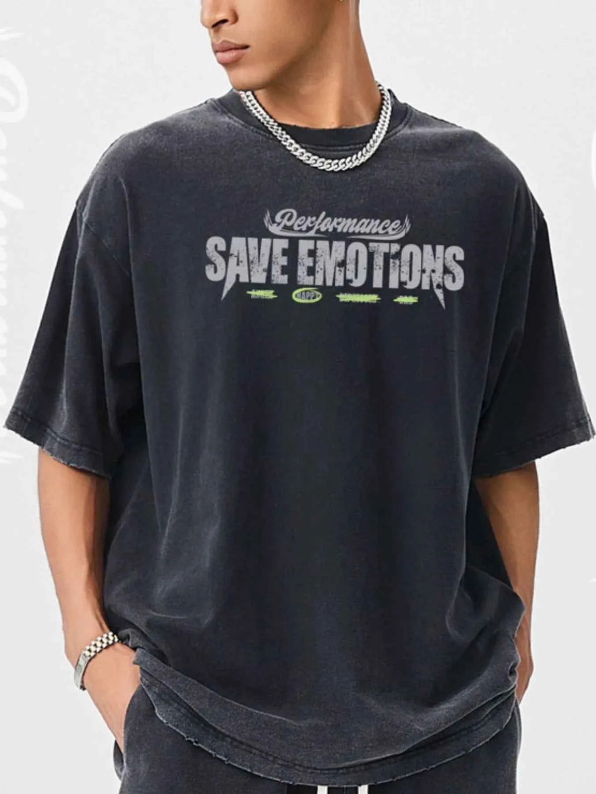 Men's Graphic Round Neck Short Sleeve T-Shirt
