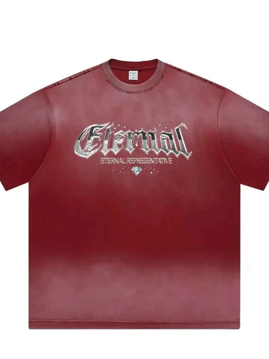 Men's Graphic Round Neck Short Sleeve T-Shirt