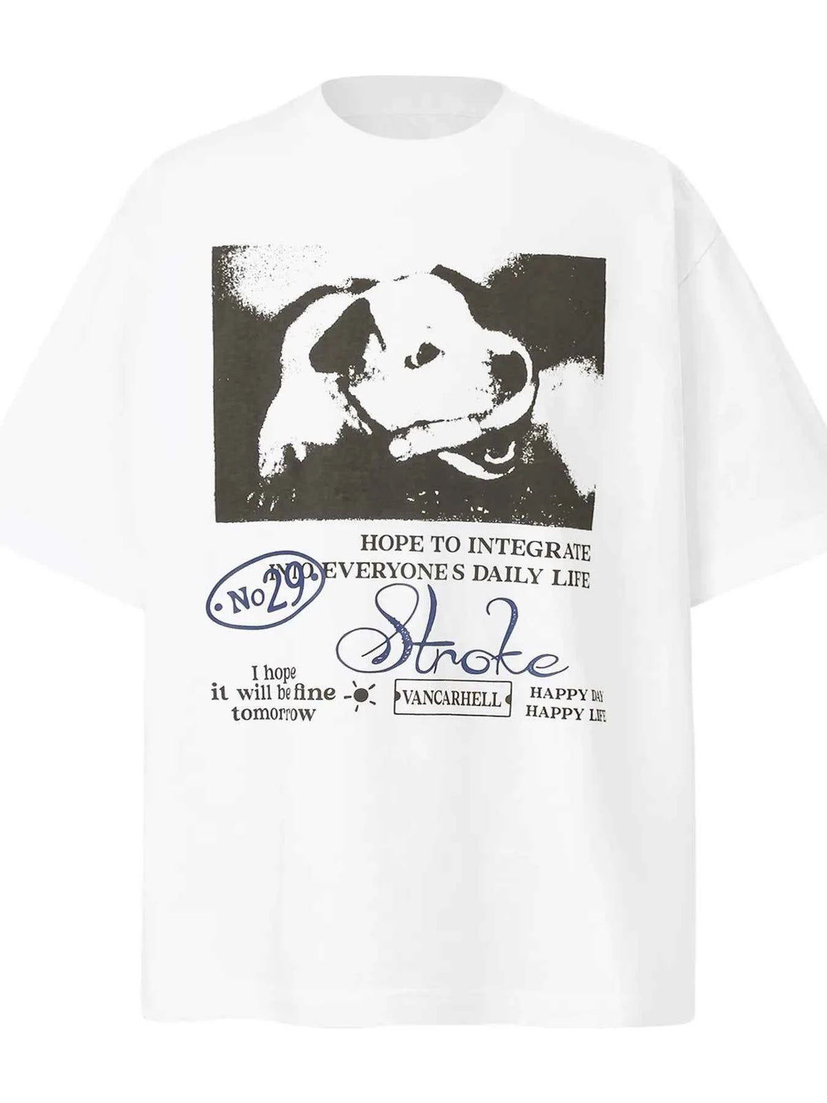 Men's Dog Graphic Short Sleeve T-Shirt