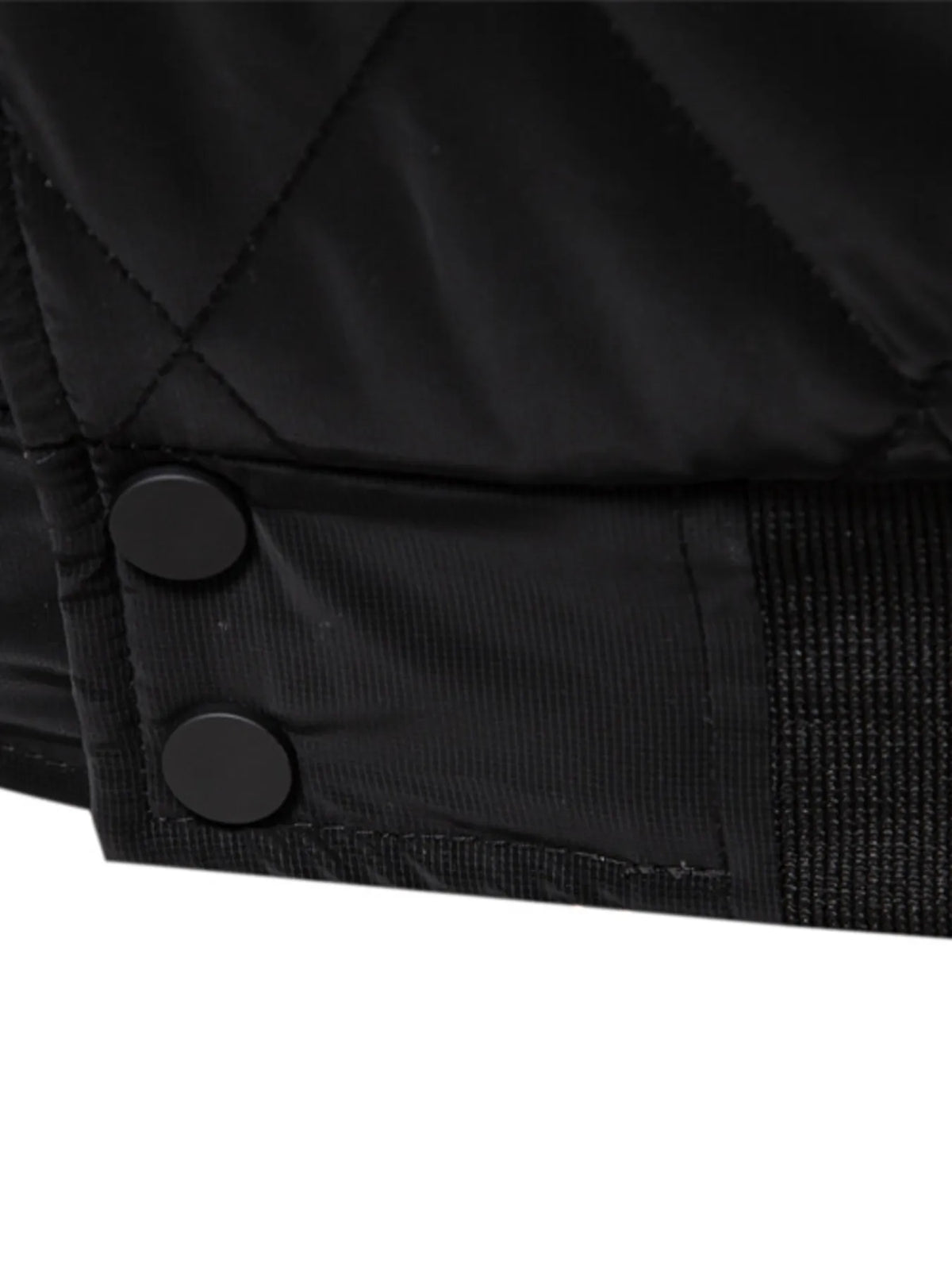 Men's Quilted Snap Down Long Sleeve Jacket