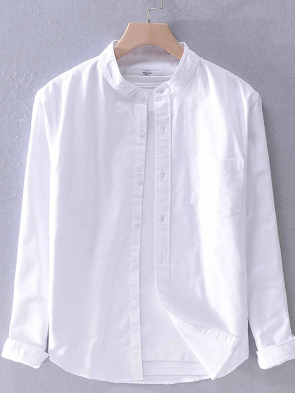 Men's Plus Size Button Up Long Sleeve Shirt