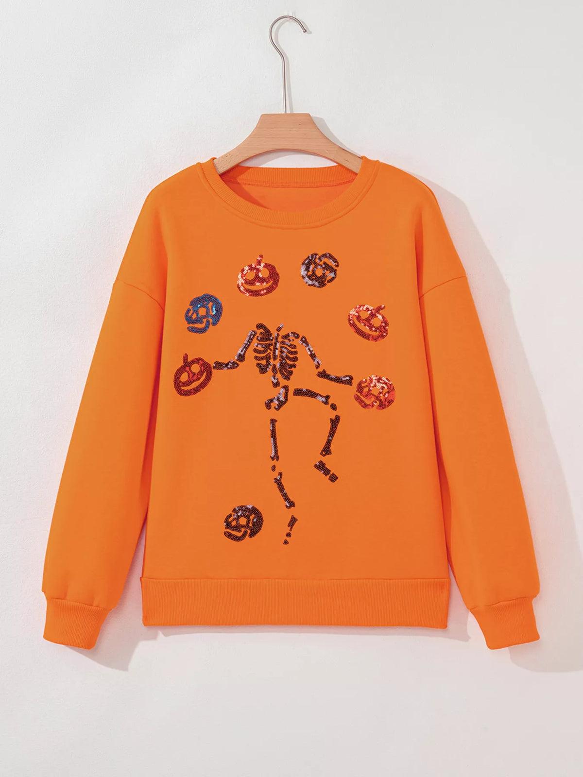 Dancing Critters Sequin Halloween Crewneck Sweatshirt