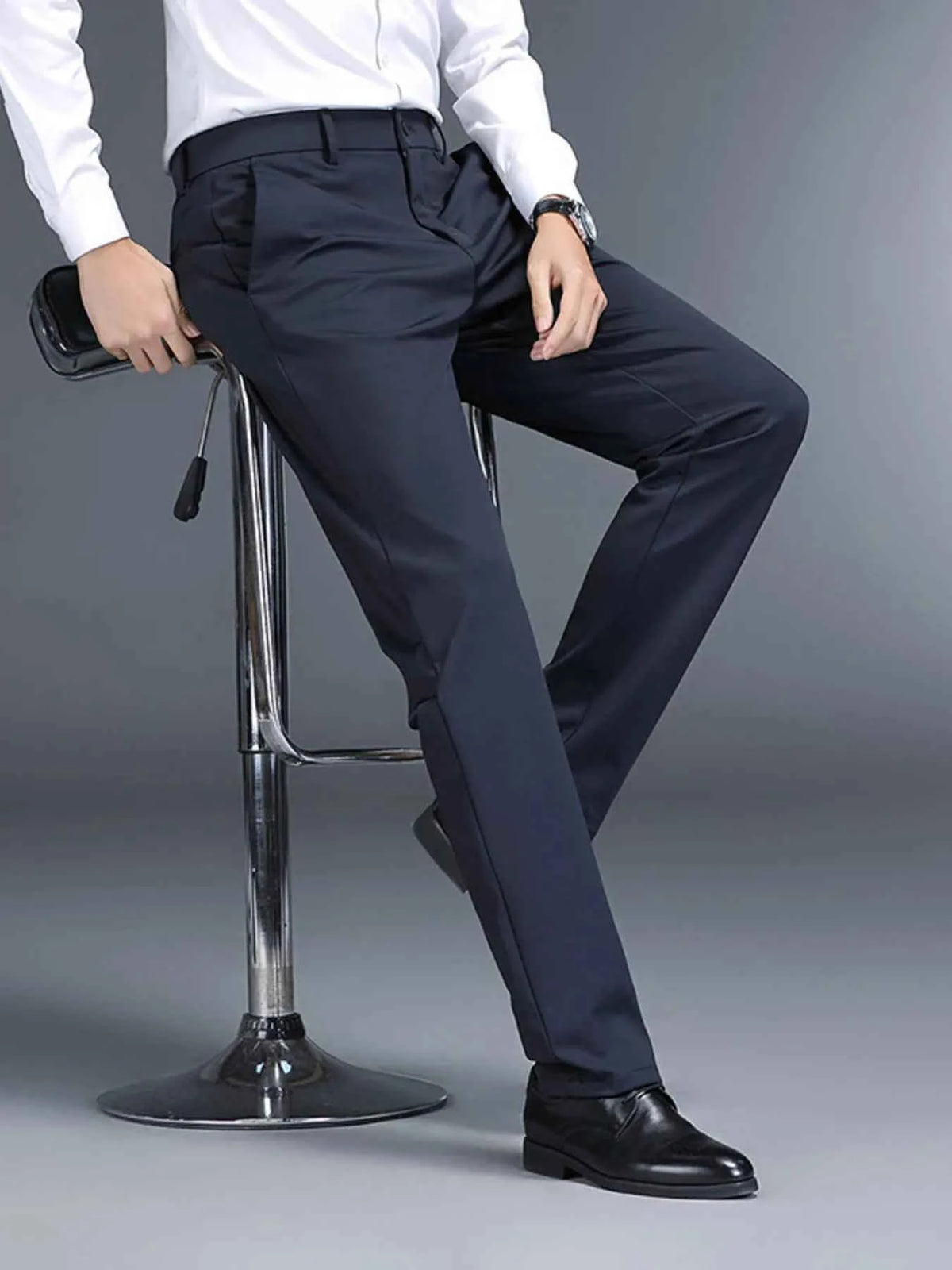 Men's Slim Fit Pants with Pockets